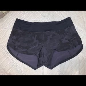 Camo Lululemon Speed Up Shorts